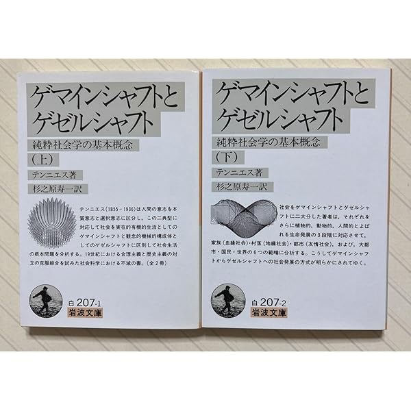 ゲマインシャフトとゲゼルシャフト 下―純粋社会学の基本概念 (岩波文庫